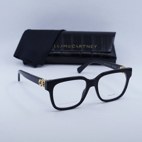 Final Price! Stella McCartney SC50033I 001 Black/Gold Eyeglasses 53mm